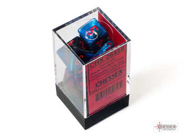 Chessex CHX26458 Gemini Black-starlight/red Polyhedral 7-Dice Set