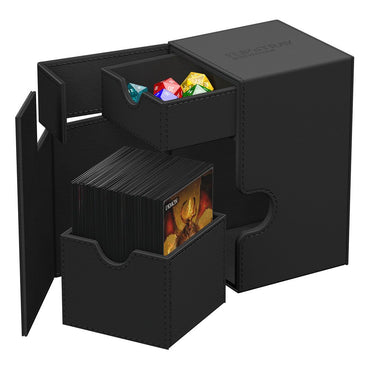 Ultimate Guard - Flip'n'tray 100+ XenoSkin Monocolor Black Deck Box
