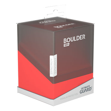 Ultimate Guard - Boulder 100+ Standard Size Synergy Black/Red