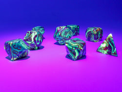 Chessex CHX30050 Vortex Underworld/yellow Polyhedral 7-Dice Set