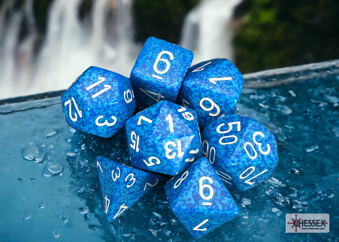 Chessex CHX25306 Speckled Water Polyhedral 7-Dice Set
