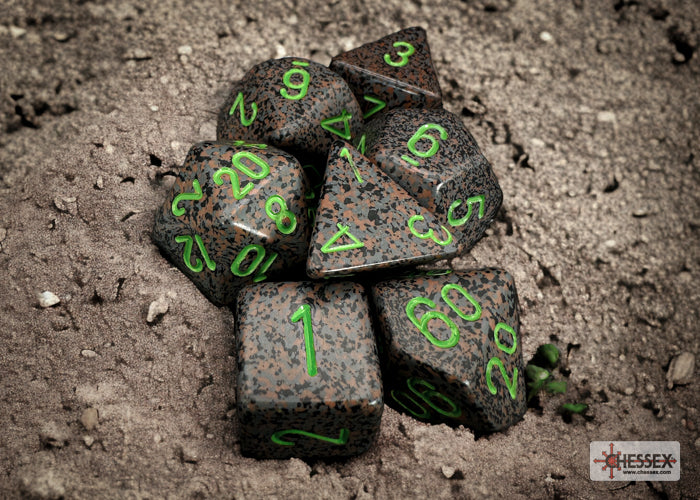 Chessex CHX25310 Speckled Earth Polyhedral 7-Dice Set