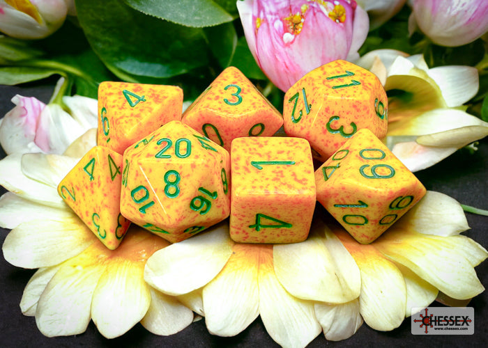 Chessex CHX25312 Speckled Lotus Polyhedral 7-Dice Set