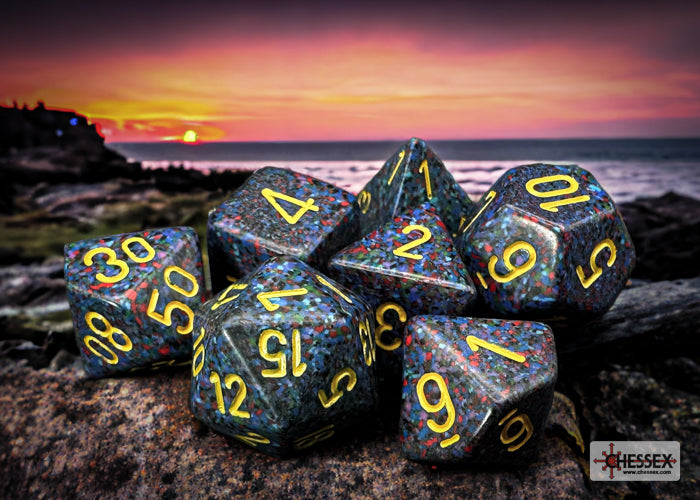 Chessex CHX25366 Speckled Twilight Polyhedral 7-Dice Set