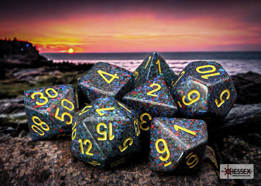 Chessex CHX25366 Speckled Twilight Polyhedral 7-Dice Set