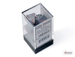 Chessex CHX25420 Opaque Dark Grey/copper Polyhedral 7-Dice Set