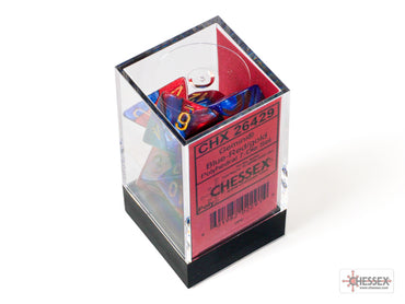 Chessex CHX26429 Gemini Blue-red/gold Polyhedral 7-Dice Set