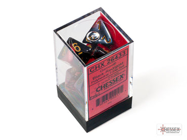 Chessex CHX26433 Gemini Black-red/gold Polyhedral 7-Dice Set