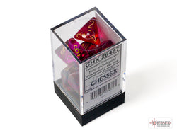 Chessex CHX26467 Translucent Red-violet/gold Polyhedral 7-Dice Set