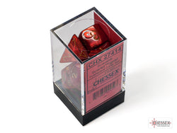 Chessex CHX27414 Scarab Scarlet/gold Polyhedral 7-Dice Set