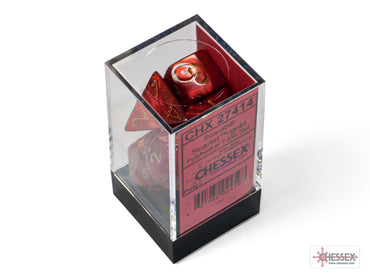 Chessex CHX27414 Scarab Scarlet/gold Polyhedral 7-Dice Set