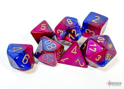 Chessex CHX26428 Gemini Blue-purple/gold Polyhedral 7-Dice Set