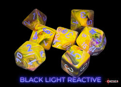 Chessex CHX27543 Festive Symphony/white Polyhedral 7-Dice Set