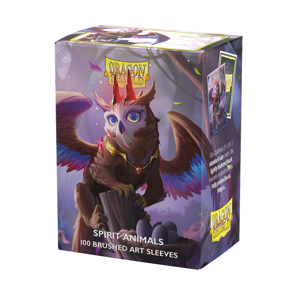 Dragon Shield: Standard 100ct Brushed Art Sleeves - The Dragowlis