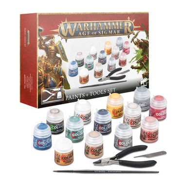 Warhammer Age Of Sigmar: Paint Set + Tools Set (2024)