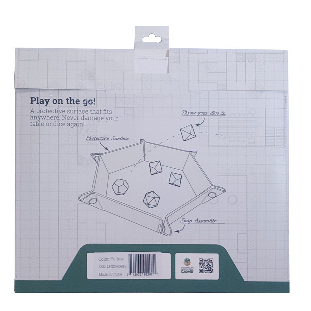 Let's Play Games Hex Dice Tray 8" Yellow