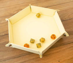Let's Play Games Hex Dice Tray 8" Yellow