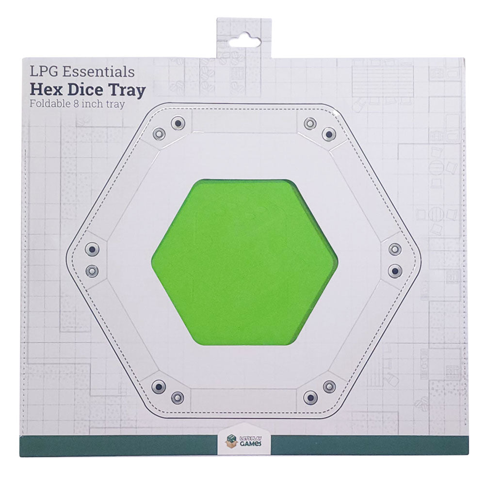 Let's Play Games Hex Dice Tray 8" Green