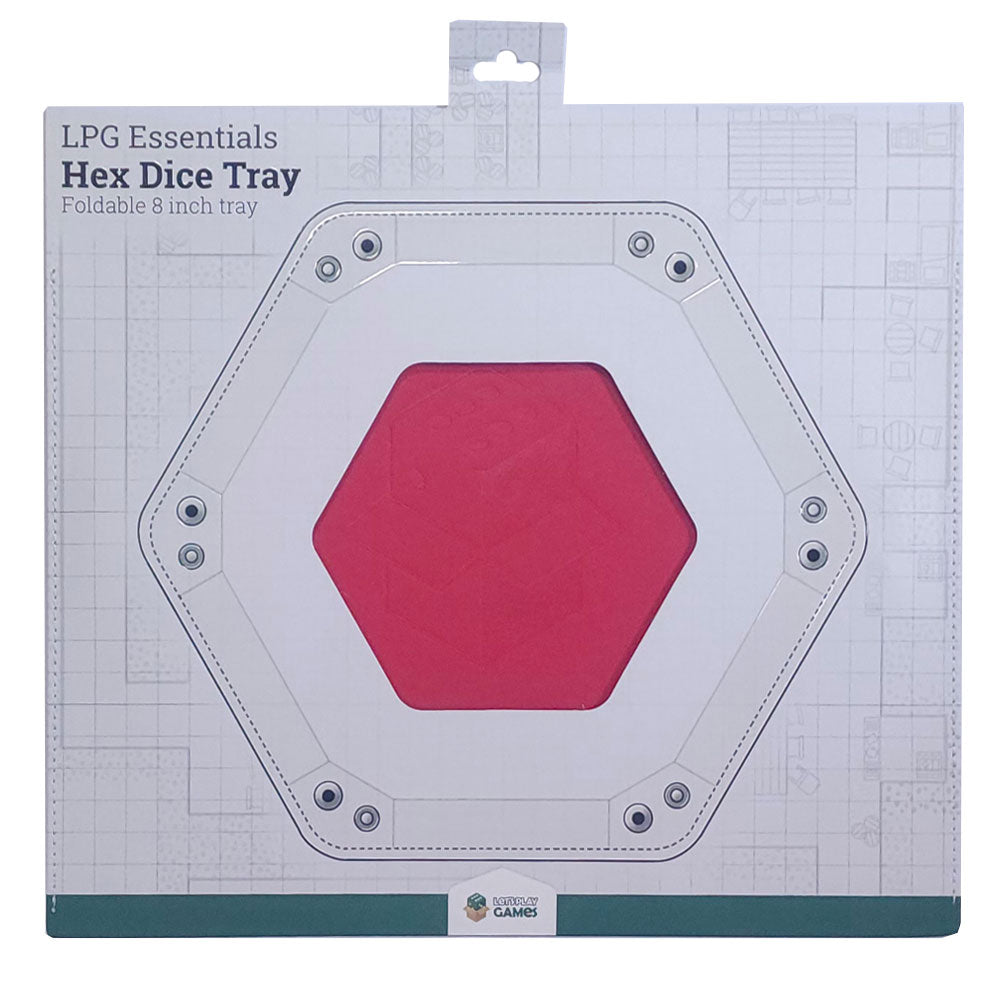 Let's Play Games Hex Dice Tray 8" Red