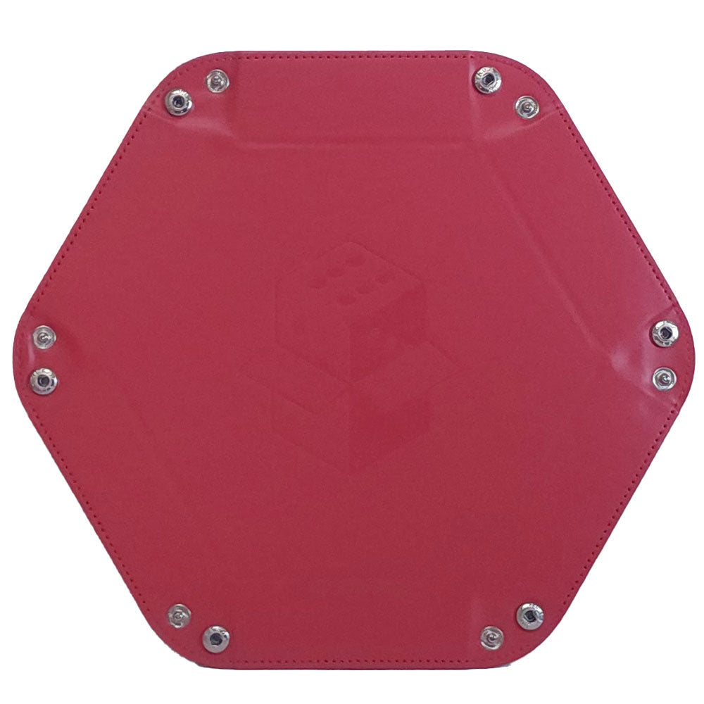 Let's Play Games Hex Dice Tray 8" Red
