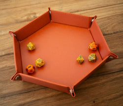 Let's Play Games Hex Dice Tray 8" Red