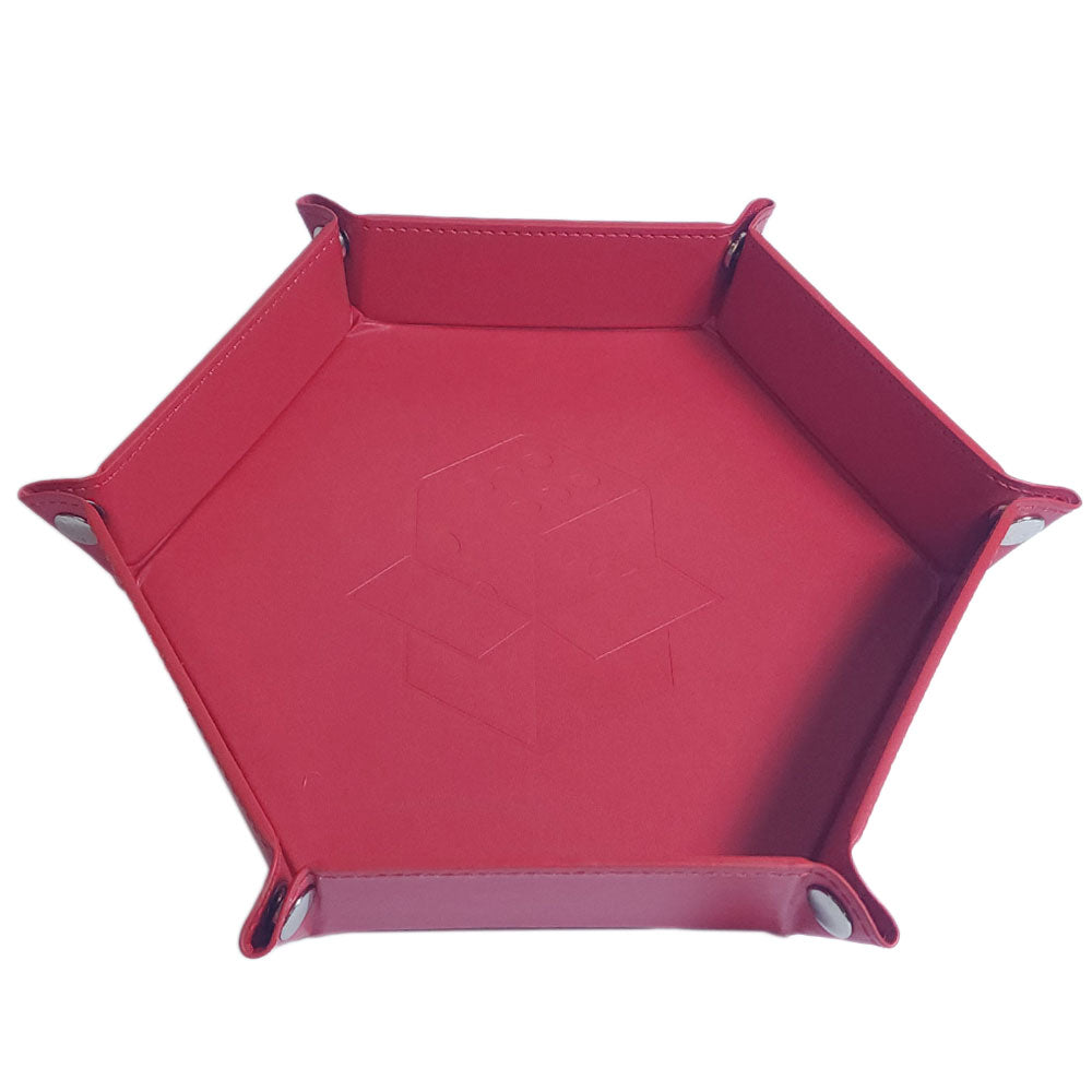 Let's Play Games Hex Dice Tray 8" Red