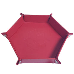 Let's Play Games Hex Dice Tray 8" Red