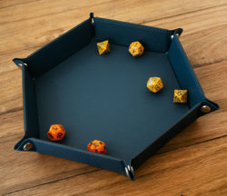 Let's Play Games Hex Dice Tray 8" Blue