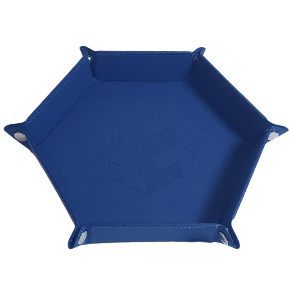 Let's Play Games Hex Dice Tray 8" Blue