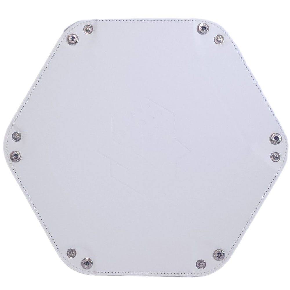 Let's Play Games Hex Dice Tray 6" White