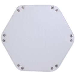 Let's Play Games Hex Dice Tray 6" White