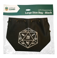 Let's Play Games Dice Bag - Large Black
