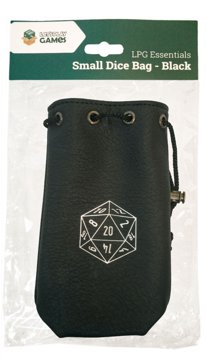 Let's Play Games Dice Bag - Small Black