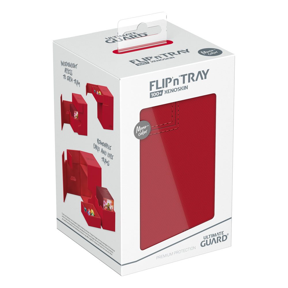 Ultimate Guard - Flip'n'tray 100+ XenoSkin Monocolor Red Deck Box