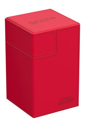 Ultimate Guard - Flip'n'tray 100+ XenoSkin Monocolor Red Deck Box