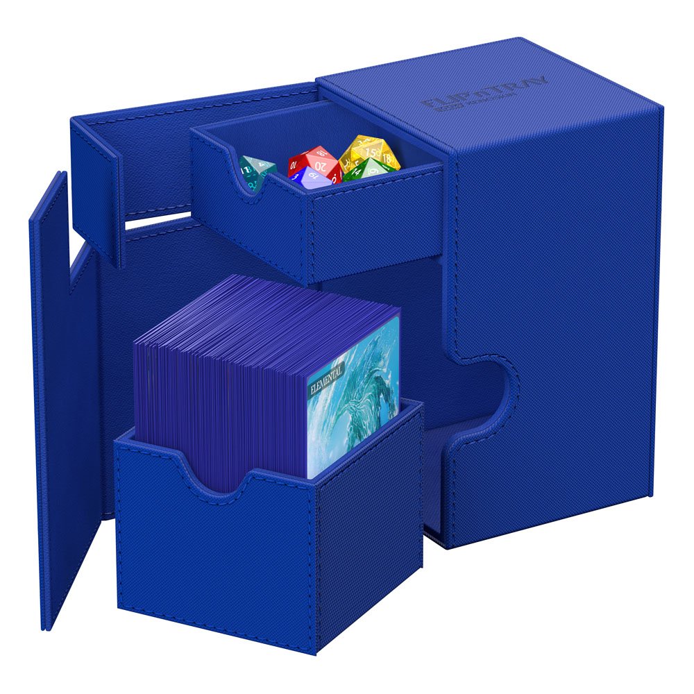 Ultimate Guard - Flip'n'tray 100+ XenoSkin Monocolor Blue Deck Box