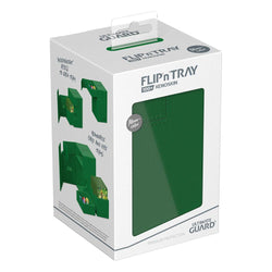 Ultimate Guard - Flip'n'tray 100+ XenoSkin Monocolor Green Deck Box