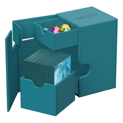 Ultimate Guard - Flip'n'tray 100+ XenoSkin Monocolor Petrol Deck Box