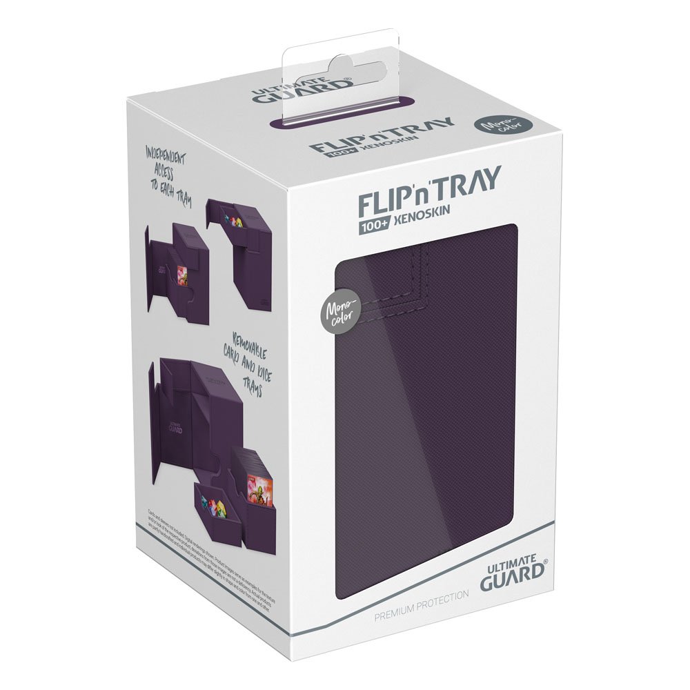Ultimate Guard - Flip'n'tray 100+ XenoSkin Monocolor Purple Deck Box