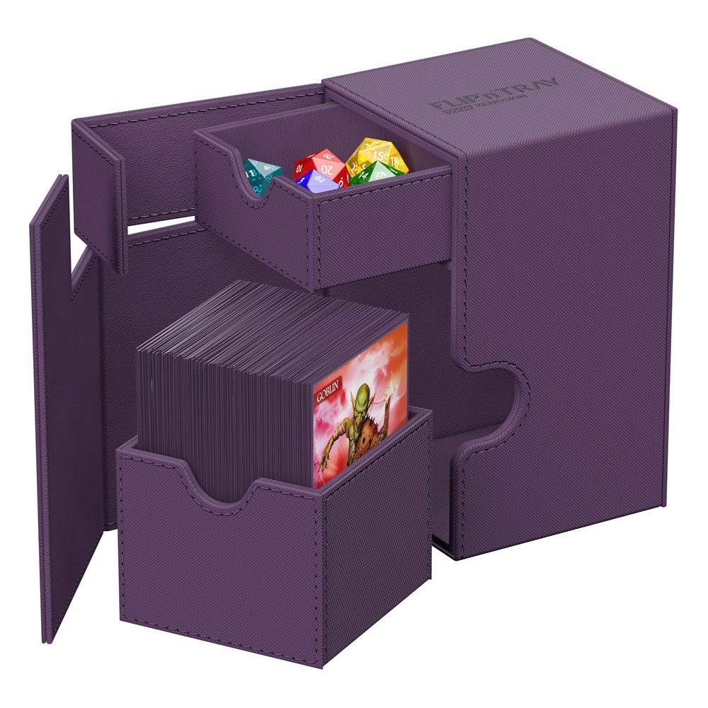 Ultimate Guard - Flip'n'tray 100+ XenoSkin Monocolor Purple Deck Box