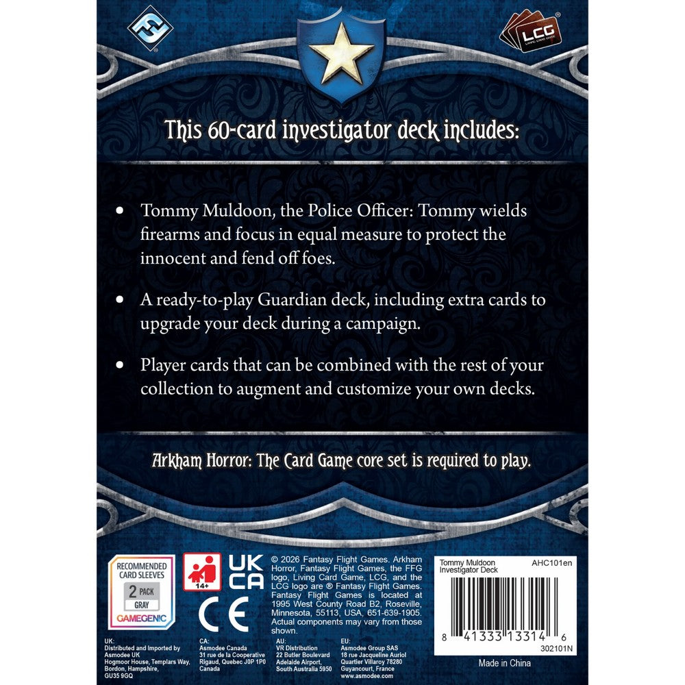 Arkham Horror: The Card Game - Investigator Deck: Tommy Muldoon