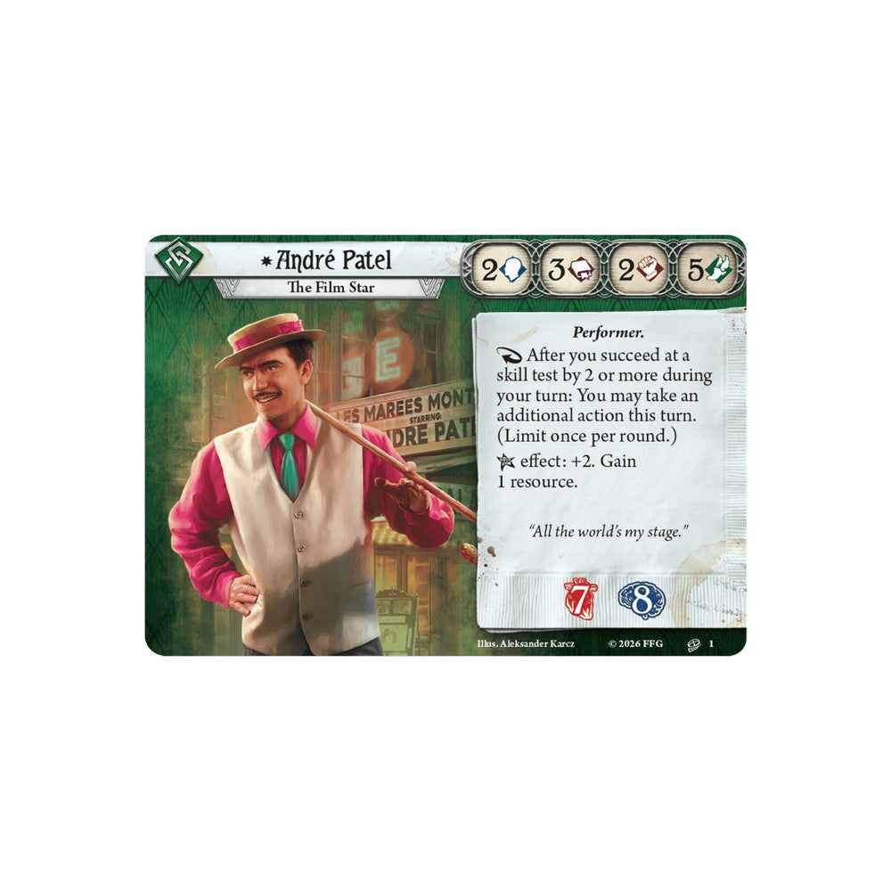 Arkham Horror: The Card Game - Investigator Deck: André Patel