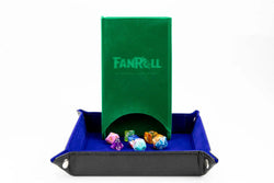 FanRoll - Fold Up Velvet Dice Tower (Green)
