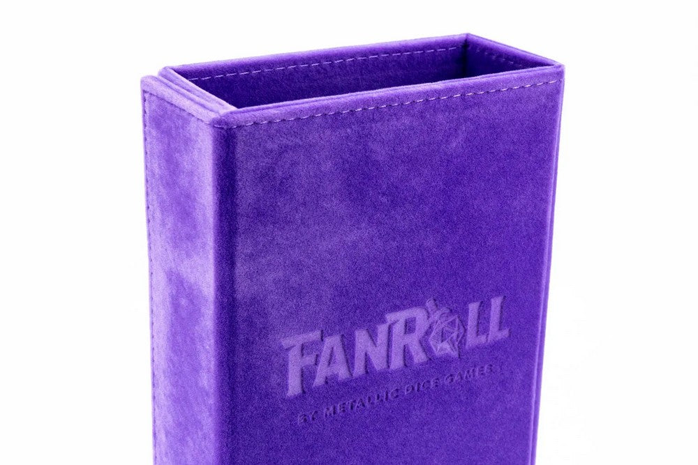 FanRoll - Fold Up Velvet Dice Tower (Purple)
