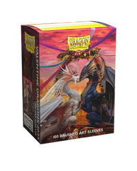 Dragon Shield: Standard 100ct Brushed Art Sleeves - Valentine Dragons (2023)