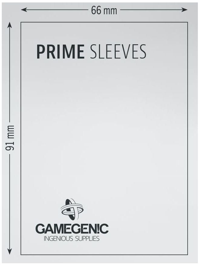 Gamegenic: Standard Size Sleeves 100ct - Prime Green 66 x 91 mm
