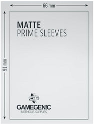 Gamegenic: Standard Size Sleeves 100ct - Matte Prime Red 66 x 91 mm