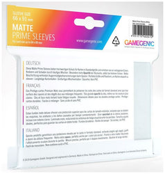 Gamegenic: Standard Size Sleeves 100ct - Matte Prime White 66 x 91 mm