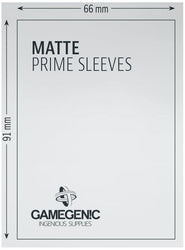 Gamegenic: Standard Size Sleeves 100ct - Matte Prime Green 66 x 91 mm