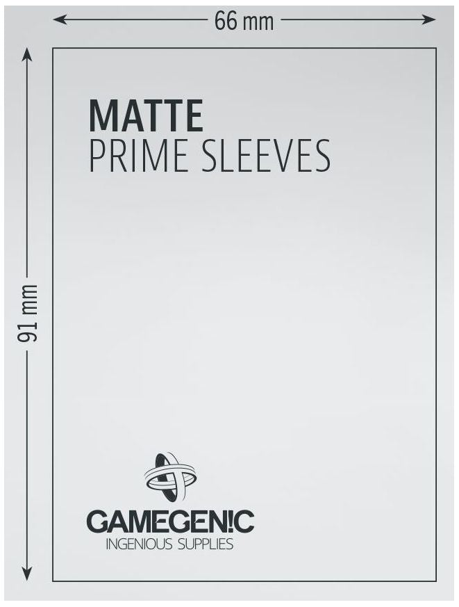 Gamegenic: Standard Size Sleeves 100ct - Matte Prime Purple 66 x 91 mm